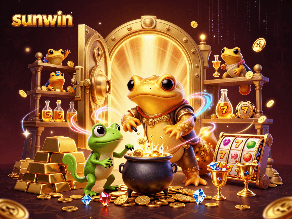 Experience the magic of sunwin as the alchemist transforms metals into fortune with dynamic casino elements.
