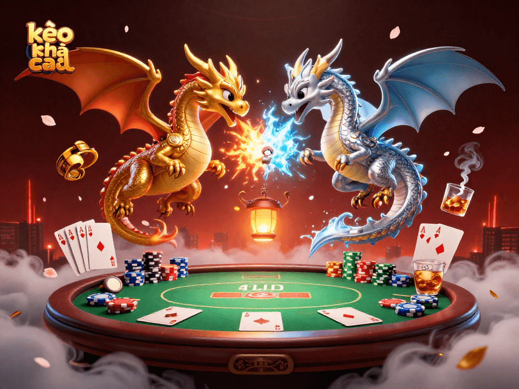 Engage with kèo nhà cái and experience the vibrant excitement of poker with dragons and chips!