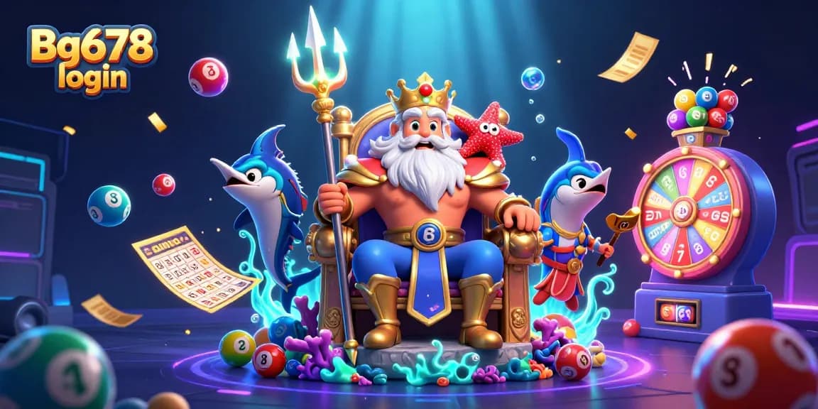 Play games and win prizes with Bg678 login in a dynamic casino illustration.