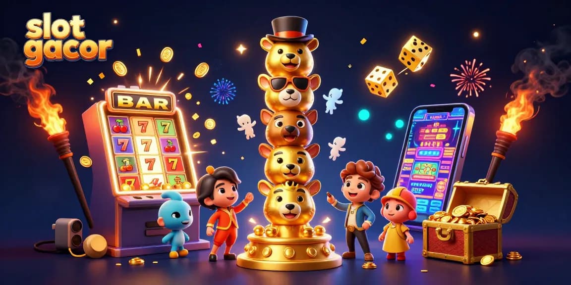 Experience thrilling slot gacor moments with mini jackpot explosions and vibrant casino elements.