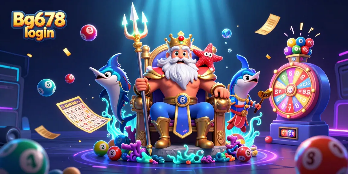 Play games and win prizes with Bg678 login in a dynamic casino illustration.