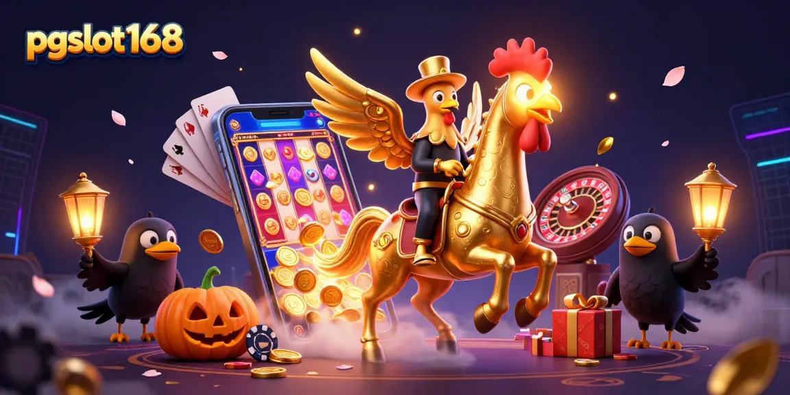 Engage with exciting pgslot168 adventures in a colorful casino world filled with vibrant characters.