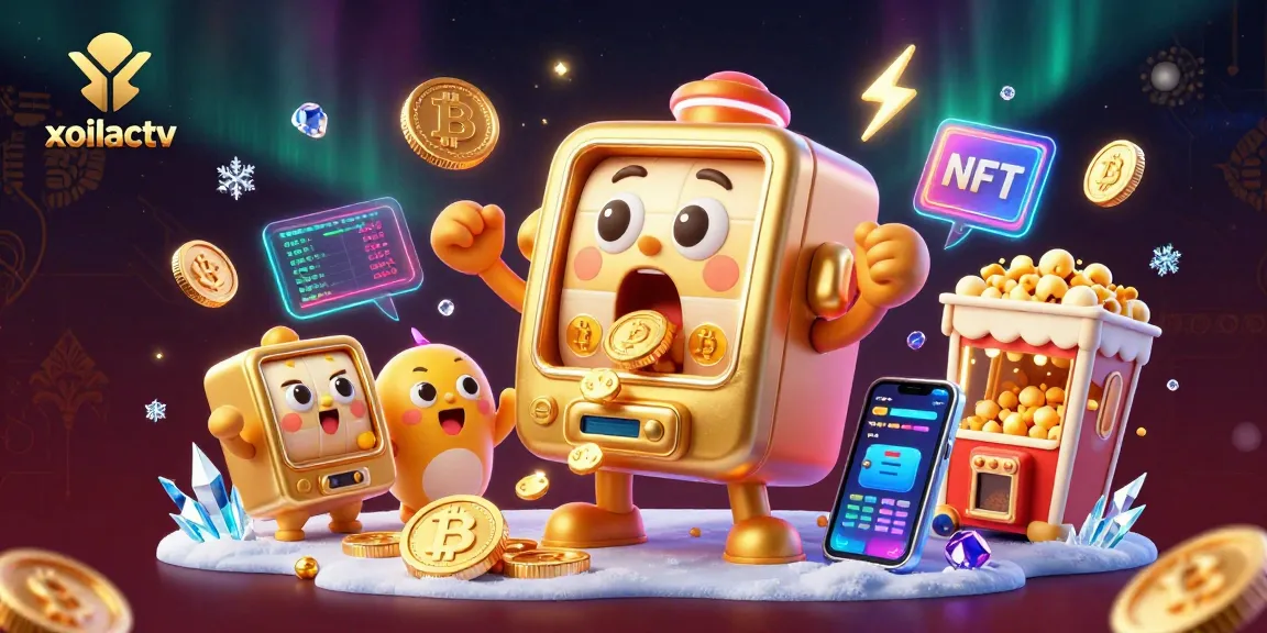 Experience the vibrant joy of winning with xoilactv's animated jackpot scene filled with golden coins.