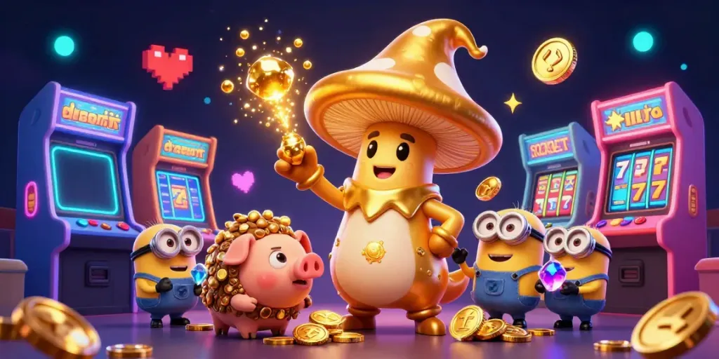 Experience magical casino wins with 99win's colorful gaming and vibrant characters.