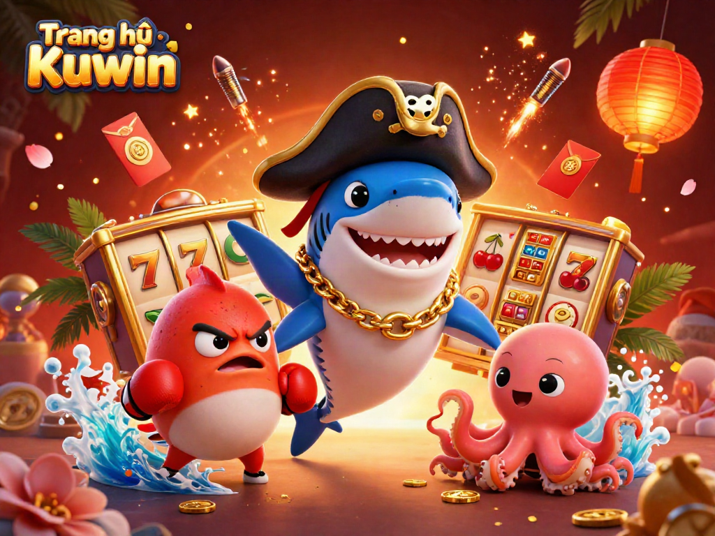 Engage with exciting slots and casino games on Trang chủ Kuwin featuring dynamic characters and vibrant visuals.
