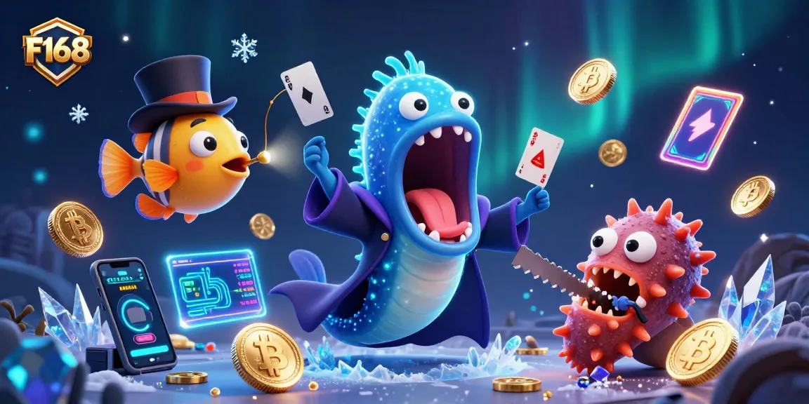 Experience F168's magical card tricks with vibrant characters while winning crypto rewards!