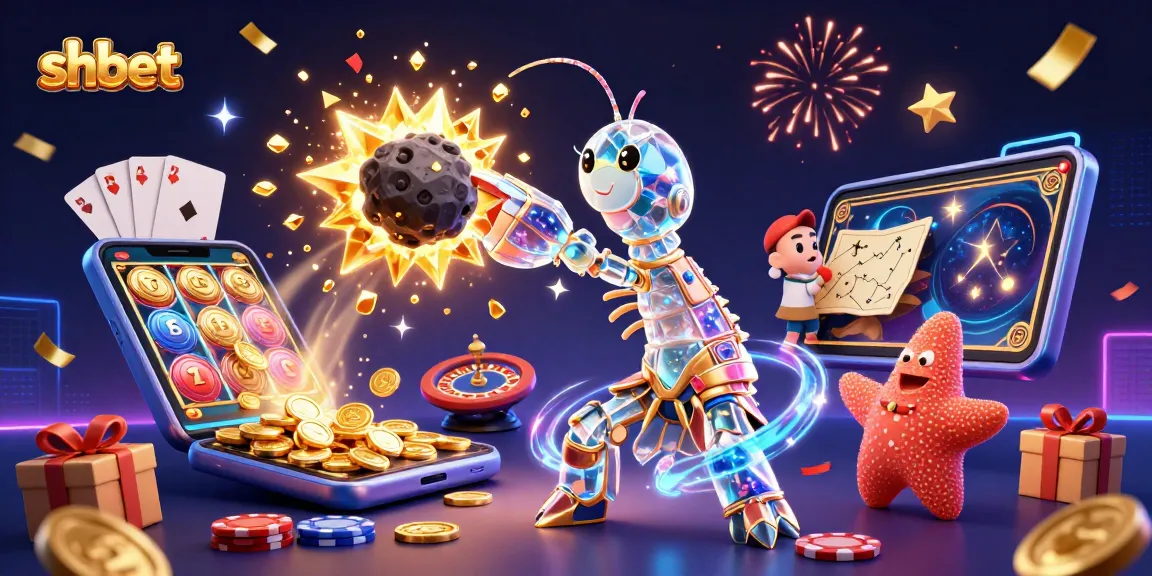 shbet unleashes excitement with a galactic samurai amidst golden gems in 3D casino action