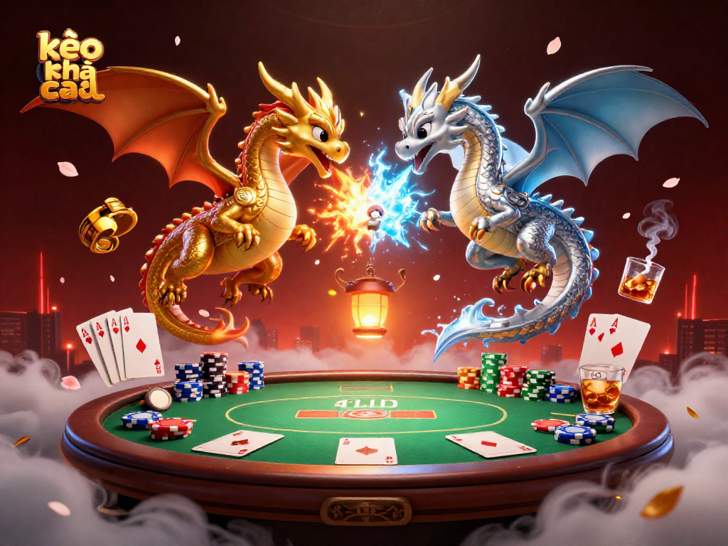 Engage with kèo nhà cái and experience the vibrant excitement of poker with dragons and chips!