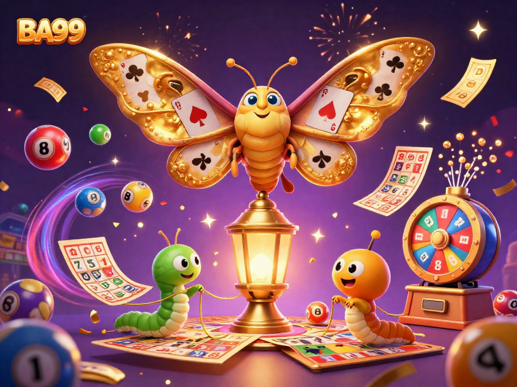 Experience the excitement of BA99 with vibrant casino elements and a magical atmosphere.