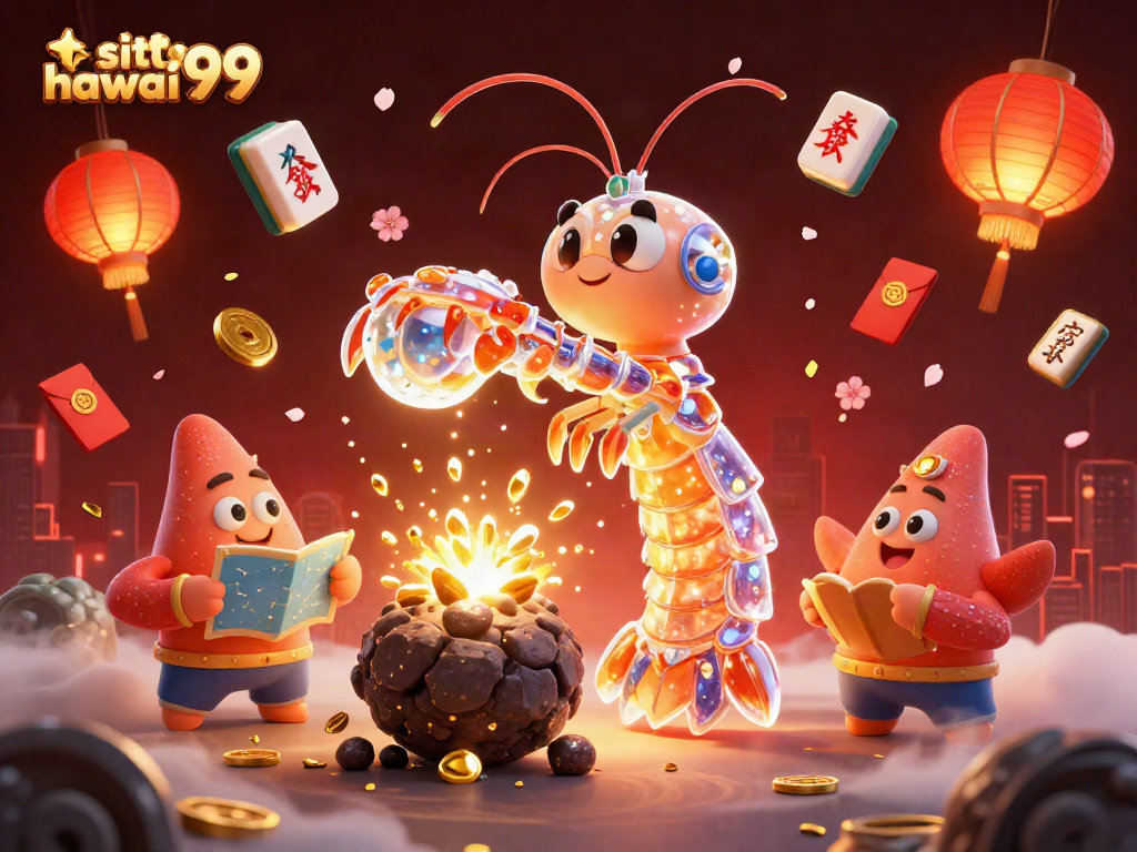 Engage with situs hawai99 in this vibrant 3D casino scene filled with dynamic gambling elements.