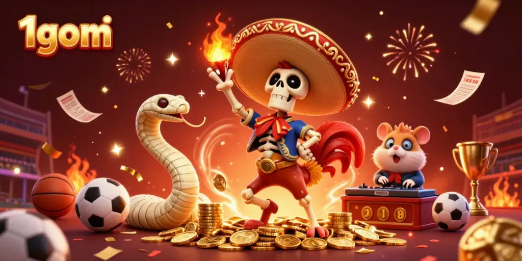 Experience the excitement of sports betting with 1gom featuring vibrant characters and dynamic gaming elements.