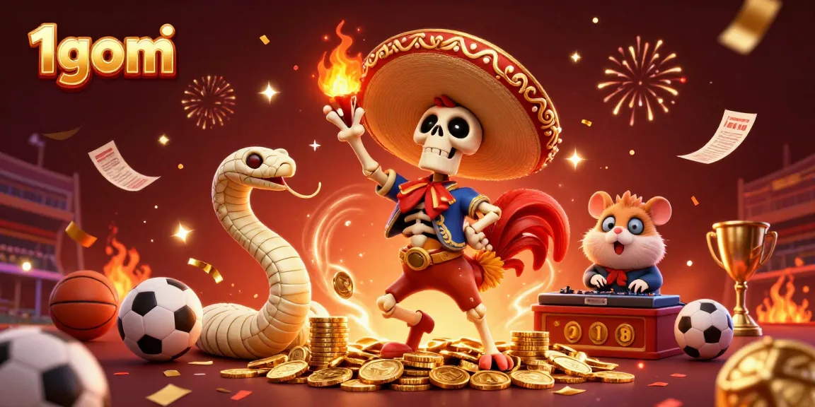 Experience the excitement of sports betting with 1gom featuring vibrant characters and dynamic gaming elements.