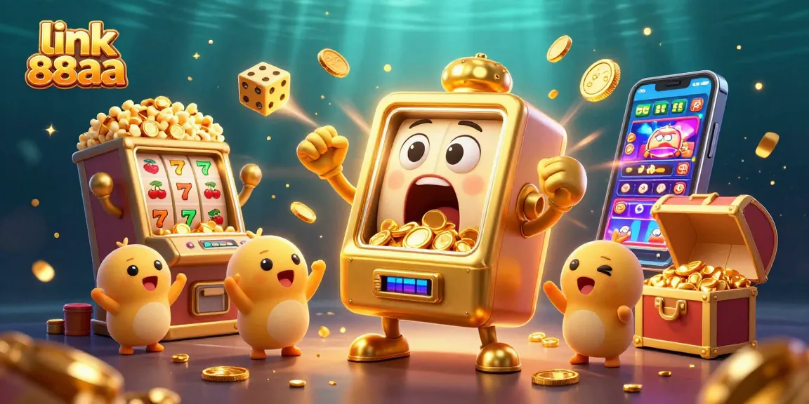 Win with the link 88aa gaming experience, featuring cheerful slot machines and explosive jackpots.