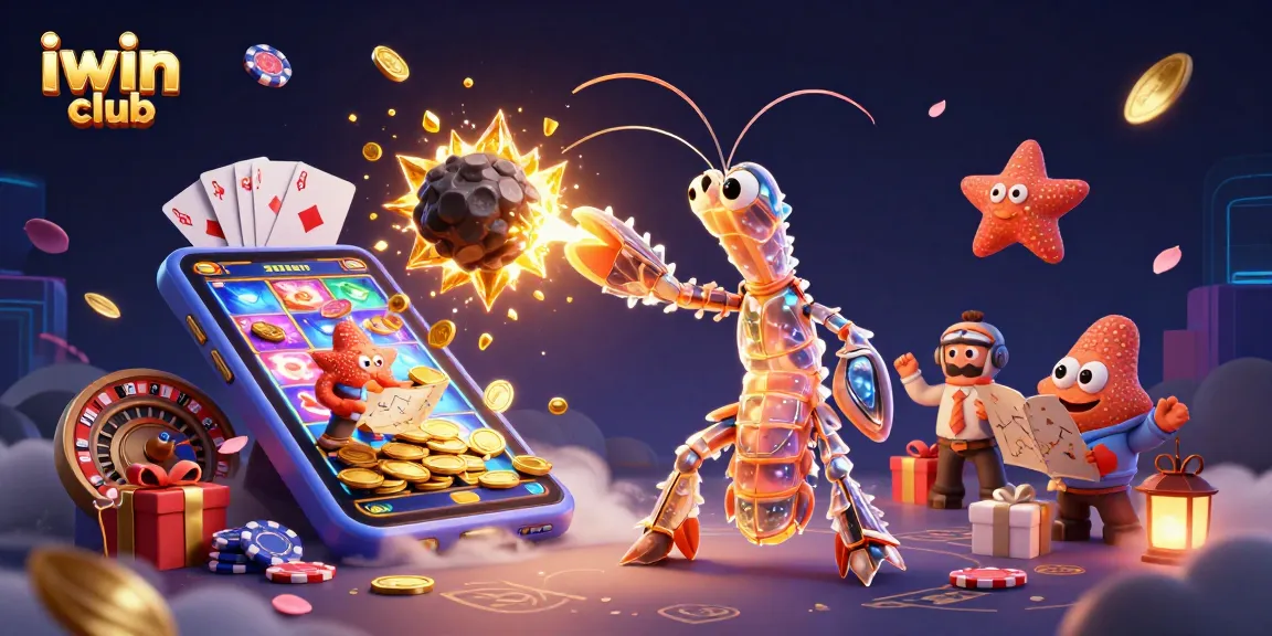 Engage with iwin club's thrilling slot games featuring dynamic illustrations and vivid gaming elements.
